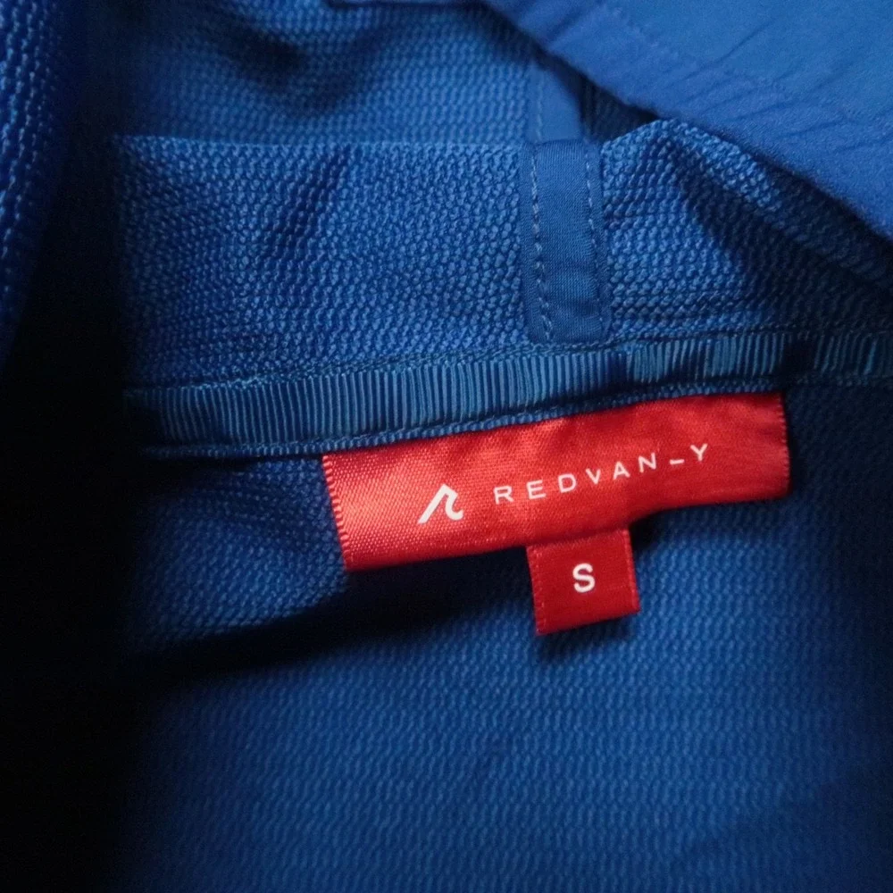 Redvanly Jacket Men Small Blue Dewitt Full Zip Pockets Hooded Weber Ranch‎ Vodka